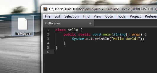 Java and saved file
