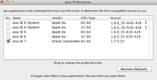 Java Preferences
