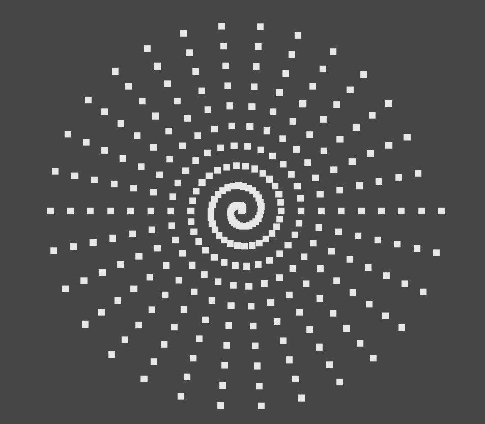 Spiral with non equidistant distribution