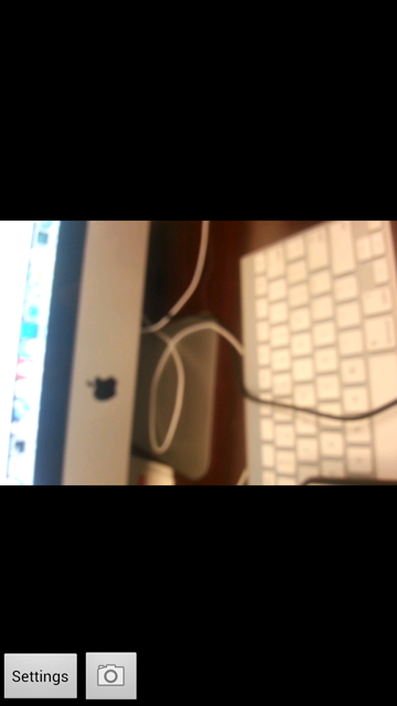 portrait image with sideways preview