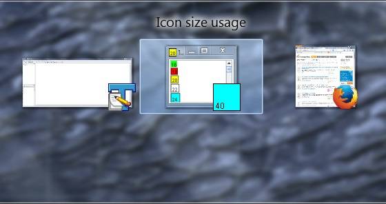 Icon Size Usage - Alt+Tab