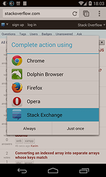 Screenshot of chooser dialog.