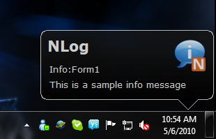 NLog info message with Growl for Windows