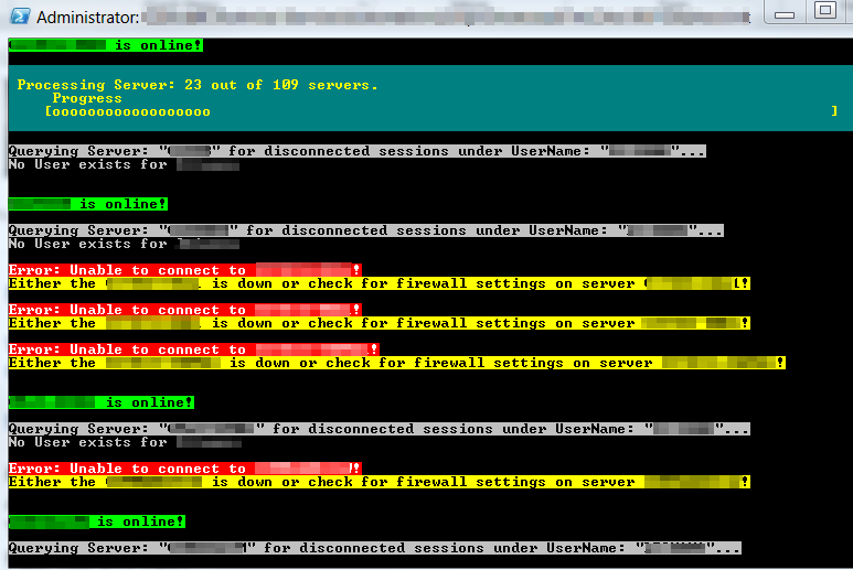 Inital script run