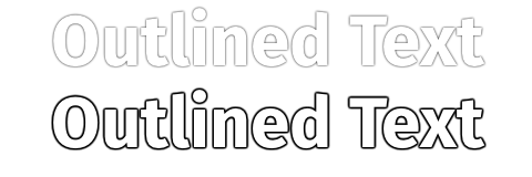 Sample text rendered with text-shadow